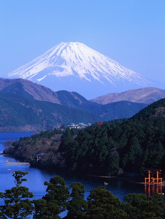 Ashino Lake and Mount Fuji