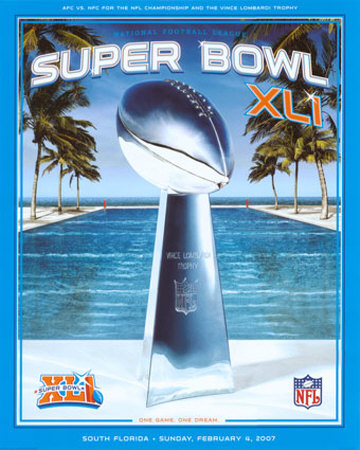 XLI Super Bowl Poster