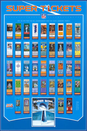 XLI Super Bowl Tickets Poster