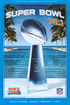 XLI Super Bowl Poster