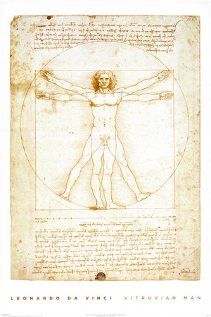 Buy Leonardo Da Vinci's - Vituvian Man at AllPosters.com