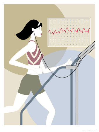 Woman Walking on a Treadmill