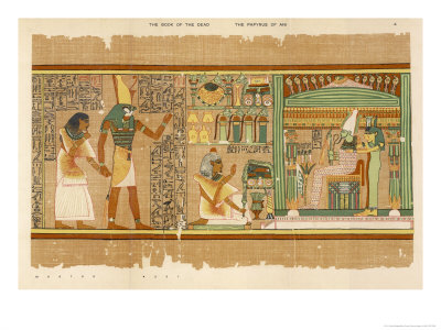 Papyrus of Ani the Dead Ani Judged Innocent is Presented by Horus to Osiris
