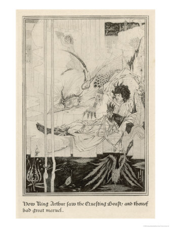 How King Arthur Saw the Questing Beast and Thereof Had Great Marvel