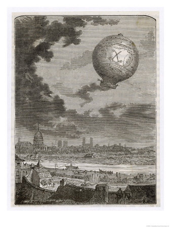 First Manned Flight by Pilatre De Rozier and D