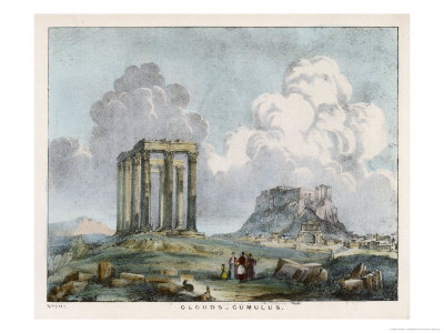 Cumulus Clouds Seen Over Some Ruins