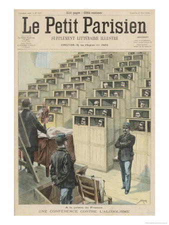 Prisoners in the Prison De Fresnesparis are Lectured on the Dangers of Alcoholism