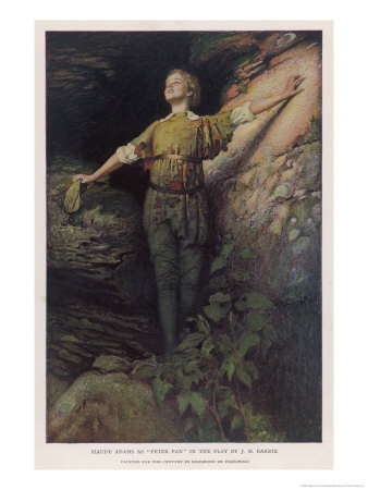 Maude Adams Actress as Peter Pan in Jm Barrie
