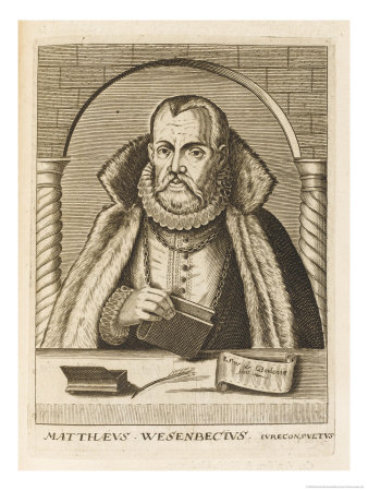 Matthaeus Van Wesenbeke Dutch Jurist