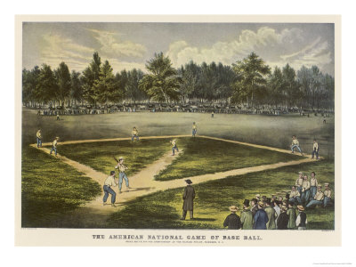 Grand Match for the Championship at the Elysian Fields Hoboken New Jersey Poster