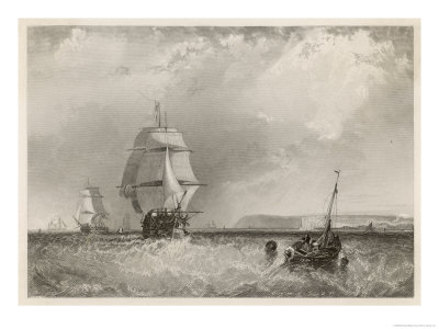 Sailing Vessels off the North Foreland Kent