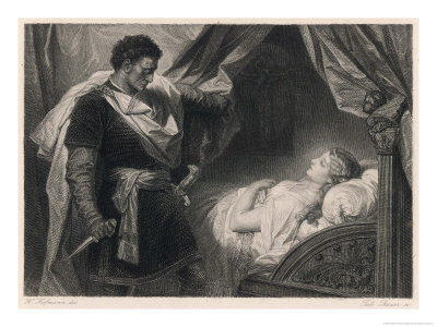 Othello Approaches the Sleeping Desdemona