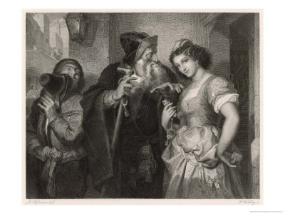 The Merchant of Venice, Shylock and His Daughter