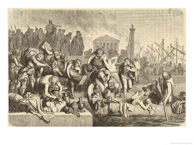 Rome is Sacked Plundered Looted by Gaiseric and His Fellow-Vandals