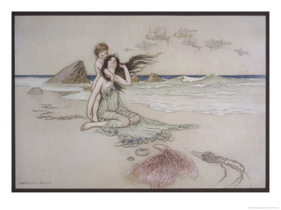 An Illustration to the Song of the River: Play by Me Bathe in Me Mother and Child