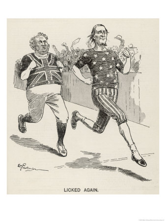 John Bull "Licked Again" by Uncle Sam