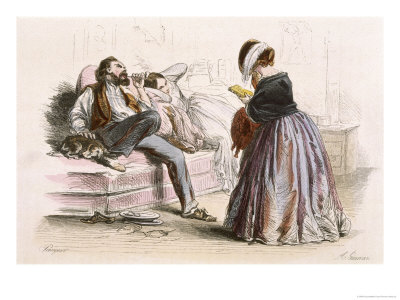 French Blue-Stocking Visits a Man of Letters