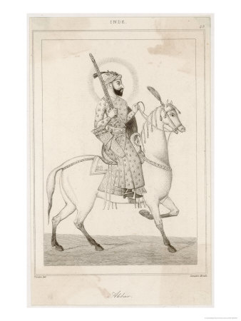 Abu-Al-Fath Jalal-Ud-Din Muhammad Akbar Mughal Emperor of India 1556-1605