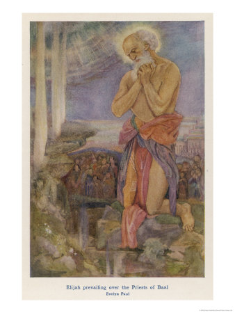 He Contends with the Priests of Baal, and of Course Out- Magics Them!
