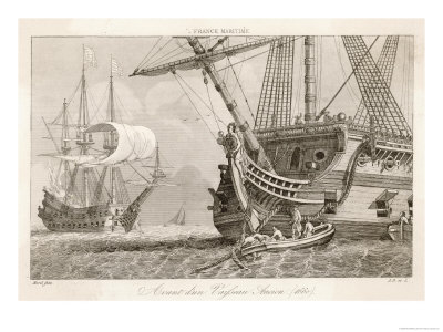French Warships at Anchor