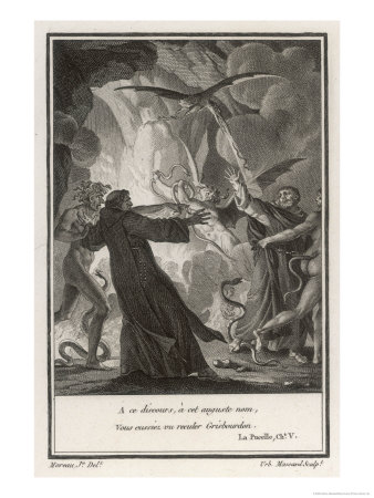 Priest is Assailed by Demons