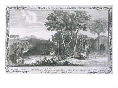 South Africa Hottentot Initiation Rituals Including Circumcision and Animal Sacrifice