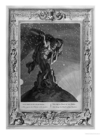 The Titan Atlas Supports the Heavens on His Shoulders