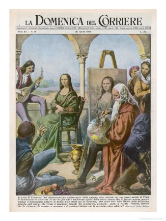 Leonardo Da Vinci Italian Artist Employs a Jester and a Musician to Keep His Model Smiling