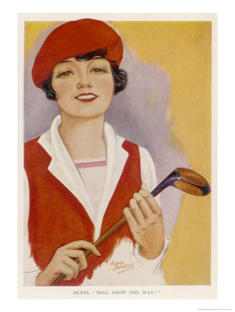 Girl Golfer Poster