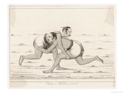 Pair of Indian Wrestlers Wrestle