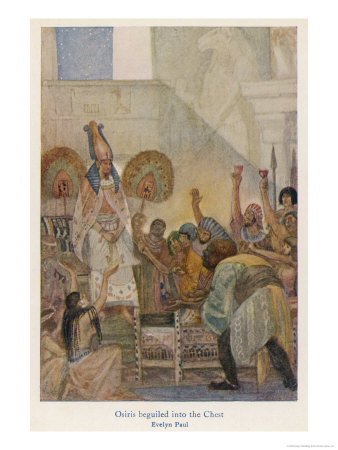 Osiris is Tricked by His Brother Seth into Climbing into the Chest Whereupon Seth Traps Him