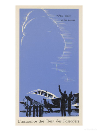 Twin-Engined French Passenger Plane Prepares to Take Off