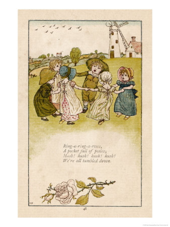 Six Children Dance in a Circle to Play Ring O