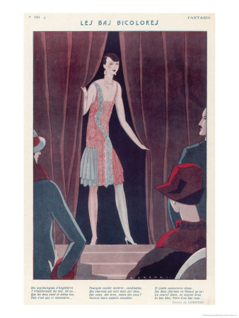 The Vogue for Different Coloured Stockings