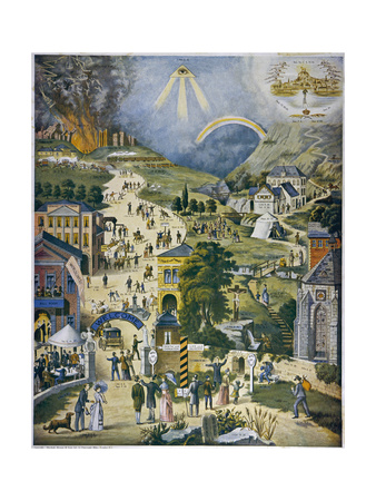 Buy The Broad and Narrow Way, the Narrow Road to Heaven Contrasted with the Broad Way to Hell at AllPosters.com