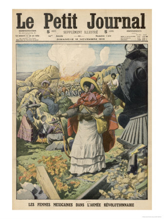 Mexican Women Fight in Dresses in the Rebel Army