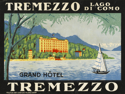 Buy The Label for the Grand Hotel at Tremezzo on Lake Como at AllPosters.com