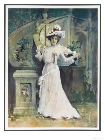 Ada Reeve English Actress and Music Hall Entertainer Seen Here in Floradora