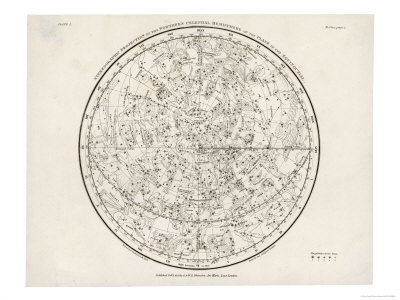 The Northern Hemisphere Including the Signs of the Zodiac
