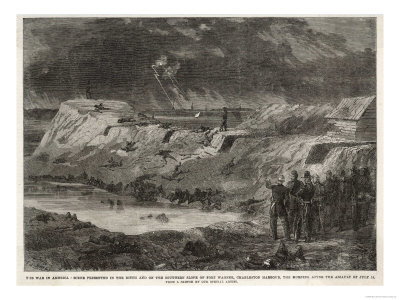 The Bombardment of Fort Wagner Charleston Harbour