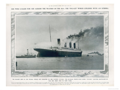 The Ss Titanic Leaving Southampton to Embark on Its Ill-Fated Journey