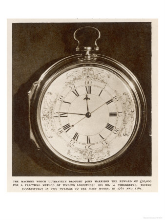 Harrison's Number 4 Timekeeper or Chronometer for Finding Longitude