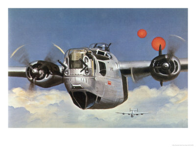 During World War Two an American B-24 "Liberator" Encounters "Foo Fighters" During a Bombing Raid