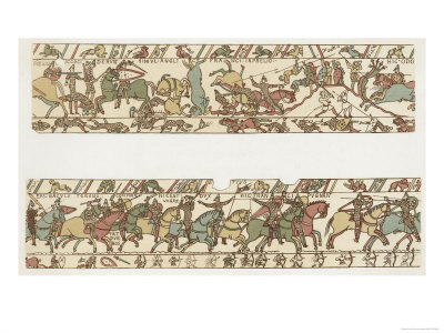 Bayeux Tapestry: Battle of Hastings Battle Rages