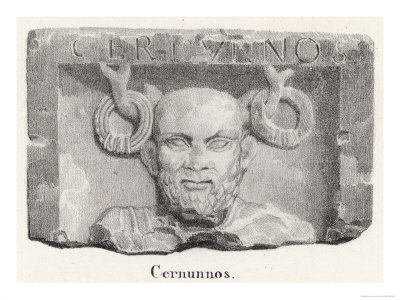 Cernunnos Horned Deity of Fertility and Abdundance Honoured by the Gauls and Other Celtic Peoples