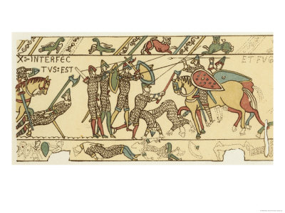 Bayeux Tapestry: Battle of Hastings the Battle Rages