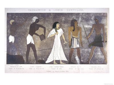 Canaanite or Jew and Lower Egyptian from the Tomb of Ros- She-Ra