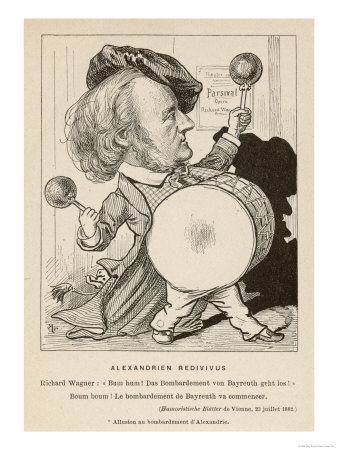 Richard Wagner German Composer in a Parody of the Bombardment of Alexandria