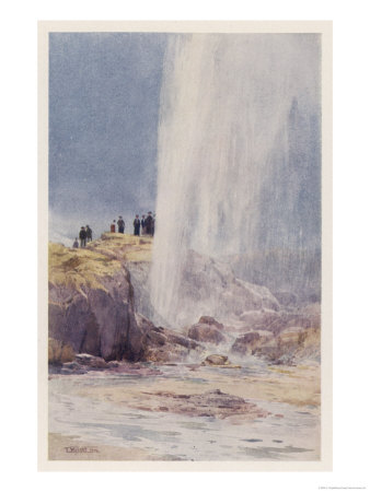 The Eruption of Wairoa Geyser in New Zealand