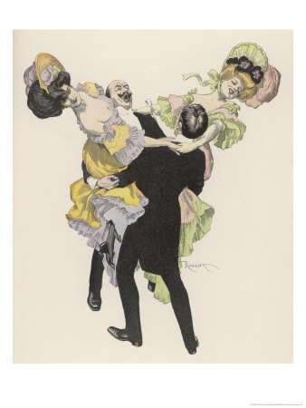 At a German Carnival Ball Two Couples Double Their Fun When They Join Forces to Form a Foursome